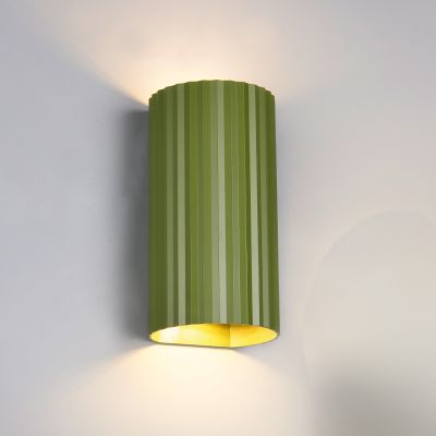 Grøn up down væglampe modern, Sieb