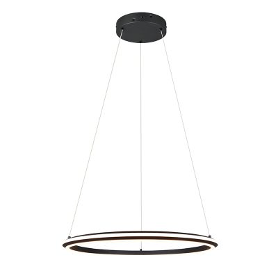 Sort pendler lampe modern, Jiry, 48W, white switch LED, 3 trins lysdæmper