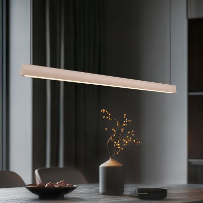 Beige pendler lampe modern, Wishal, 29W, white switch LED, 3 trins lysdæmper