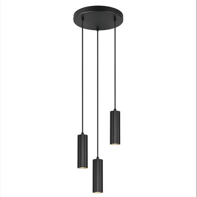 Sort pendler lampe modern, Sieb