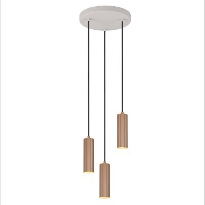 Brun pendler lampe modern, Sieb
