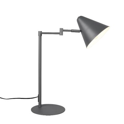 Antracit skrivebordslampe modern, Jille, med brytare