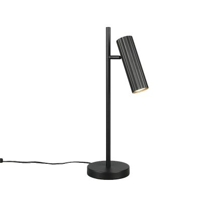 Sort bordlampe modern, Sieb, med brytare