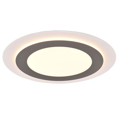Nikkel plafond modern, Frans, 42W, varm til kold hvid justerbar LED, med fjärrkontroll