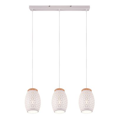 Hvid pendler lampe modern, Delana