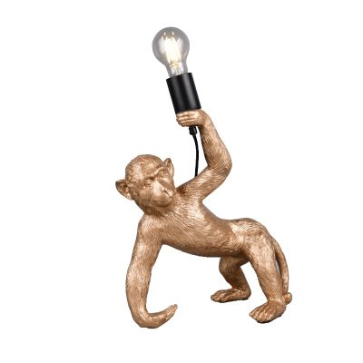 Guld bordlampe plast, Macaca