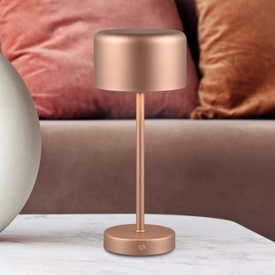 Bronze bordlampe modern, Dustin, 1,5W, 3000K LED, med beröringsdimmer