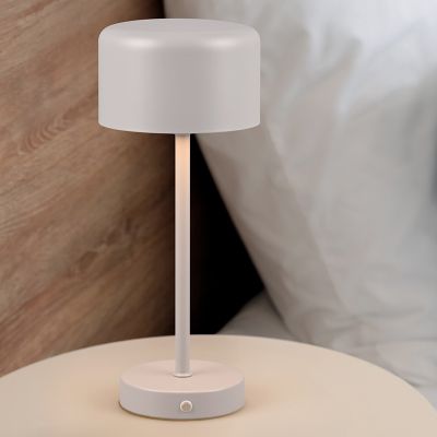 Grå bordlampe modern, Dustin, 1,5W, 3000K LED, med beröringsdimmer