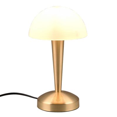 Messing bordlampe modern, Delila, med beröringsdimmer