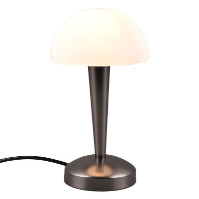 Sort bordlampe modern, Delila, med beröringsdimmer