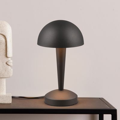Sort bordlampe modern, Delila, med beröringsdimmer