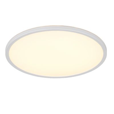 Hvid plafond modern, Jeltje, 22W, varm til kold hvid justerbar LED, med fjärrkontroll