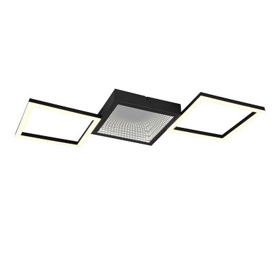 Sort loftlampe design, Gelka, 24W, 3000K LED, 3 trins lysdæmper