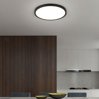 Sort plafond modern, Zayd, 30W, white switch LED, 3 trins lysdæmper