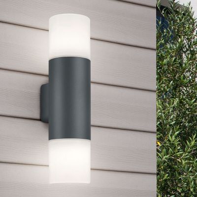 Antracit udendørslampe modern, Fjelso, IP44