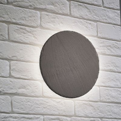 Sort væglampe modern, Faisal, 9W, 3000K LED