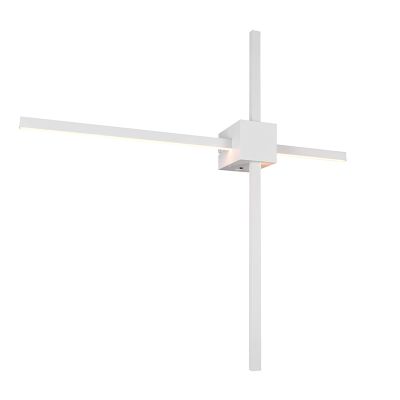 Hvid væglampe modern, Tsjerk, 3 trins lysdæmper