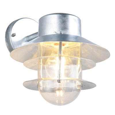 Zink udendørslampe modern, Peternella, IP44