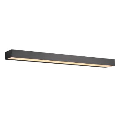 Sort væglampe badeværelse modern, Basma, 8W, 3000K LED, IP44