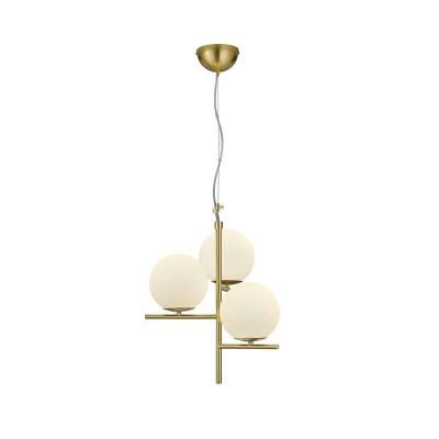 Messing pendel lampe spisebord modern, Silkis
