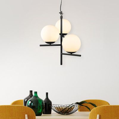Hvid pendler lampe modern, Silkis