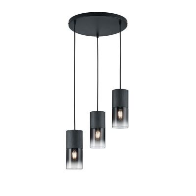 Grå pendler lampe modern, Amadi