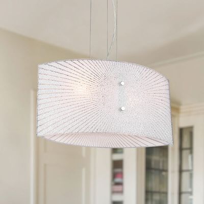 Krom pendel lampe spisebord metal, Quinten