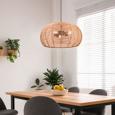 Rattan pendler lampe brun, Nesrine