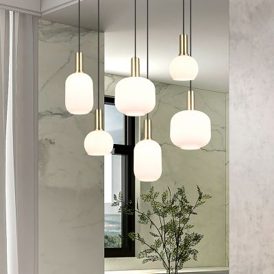 Hvid pendler lampe design, Nurullah