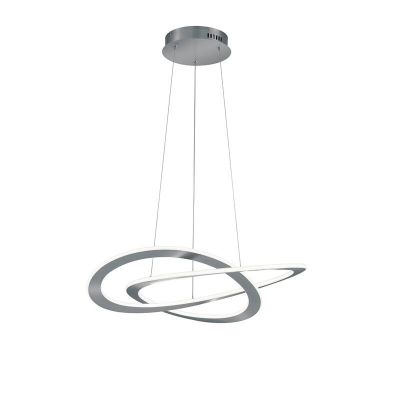 Nikkel pendler lampe modern, Jamilla, 52W, 3000K LED