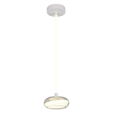 Hvid pendler lampe modern, Abdelaziz, 3 trins lysdæmper