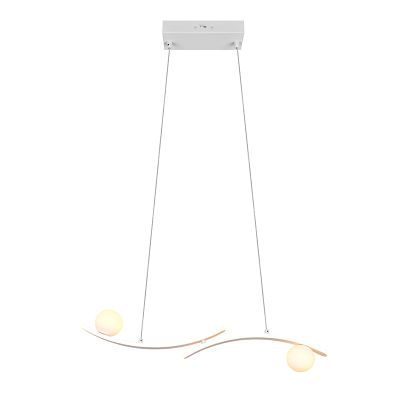 Hvid pendler lampe modern, Leonoor