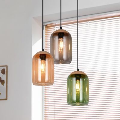 Multi-Farvet pendler lampe design, Tasniem