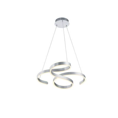 Sølv pendler lampe modern, Davu, 52W, 3000K LED