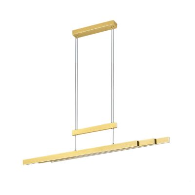 Messing pendler lampe modern, Jessey, 42W, varm til kold hvid justerbar LED, med beröringsdimmer