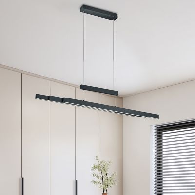 Sort pendler lampe modern, Jessey, 42W, varm til kold hvid justerbar LED, med beröringsdimmer
