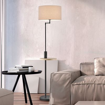 Grå gulv lampe modern, Logiso