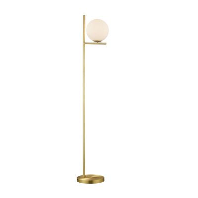 Messing gulv lampe modern, Silkis, med brytare