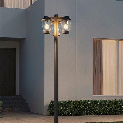 Antracit udendørslampe modern, Kerstin, IP44