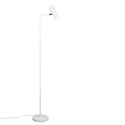 Hvid gulv lampe modern, Kaso, med brytare