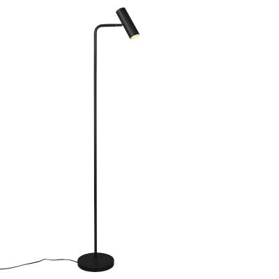 Sort gulv lampe modern, Kaso, med brytare