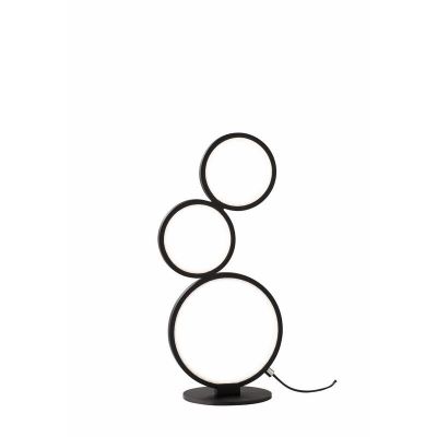Sort bordlampe modern, Robon, 17W, 3000K LED, med brytare