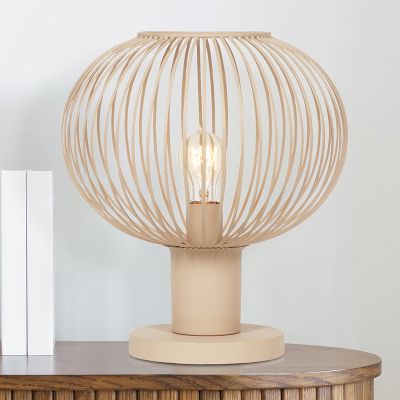Beige bordlampe industri, Gjalt