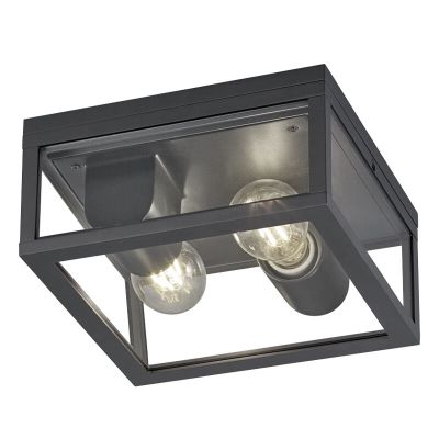 Antracit udendørslampe industri, Sanna, IP44