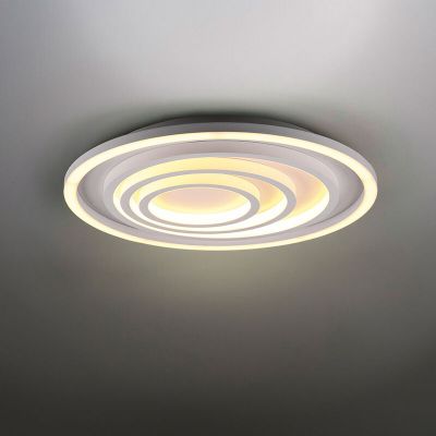 Hvid plafond modern, Carolijn, 40W, varm til kold hvid justerbar LED, med fjärrkontroll