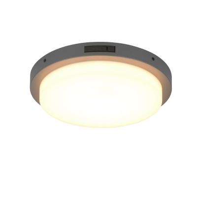 Antracit udendørs væglampe med bevægelsessensor metal, Prashant, 14W, white switch LED, IP54