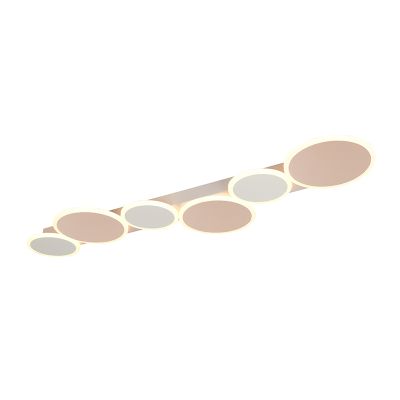 Hvid plafond modern, Vasiliki, 3 trins lysdæmper