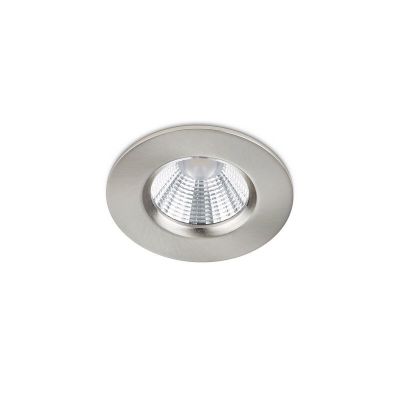 Nikkel indbygningsspot badeværelse modern, Iman, 5W, 3000K LED, IP65