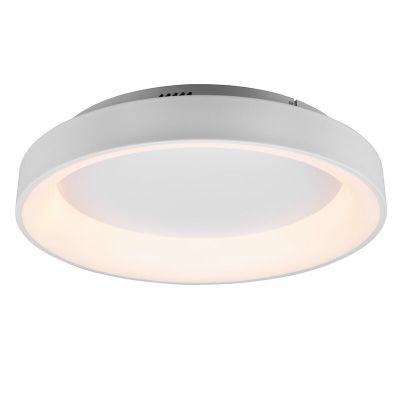 Hvid plafond modern, Jered, 48W, varm til kold hvid justerbar LED, med fjärrkontroll