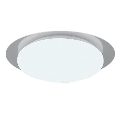 Hvid loftlampe badeværelse modern, Marlena, 12W, 4000K LED, IP44, med fjärrkontroll